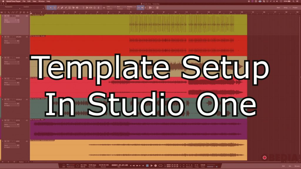 Template setup in Studio One